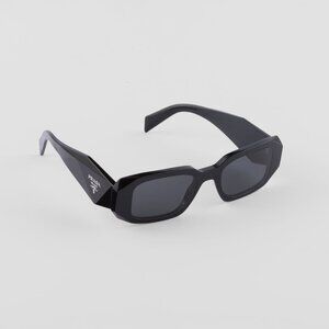 Prada Symbole Sunglasses - Black Frame Slate Grey Lenses